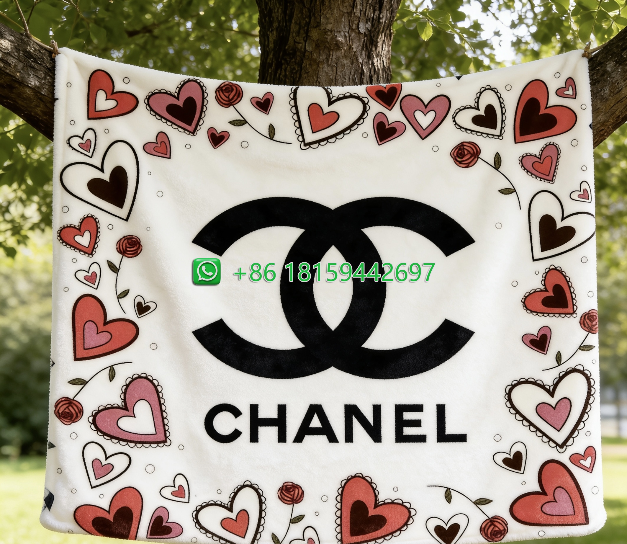 Chanel Throw Blankets